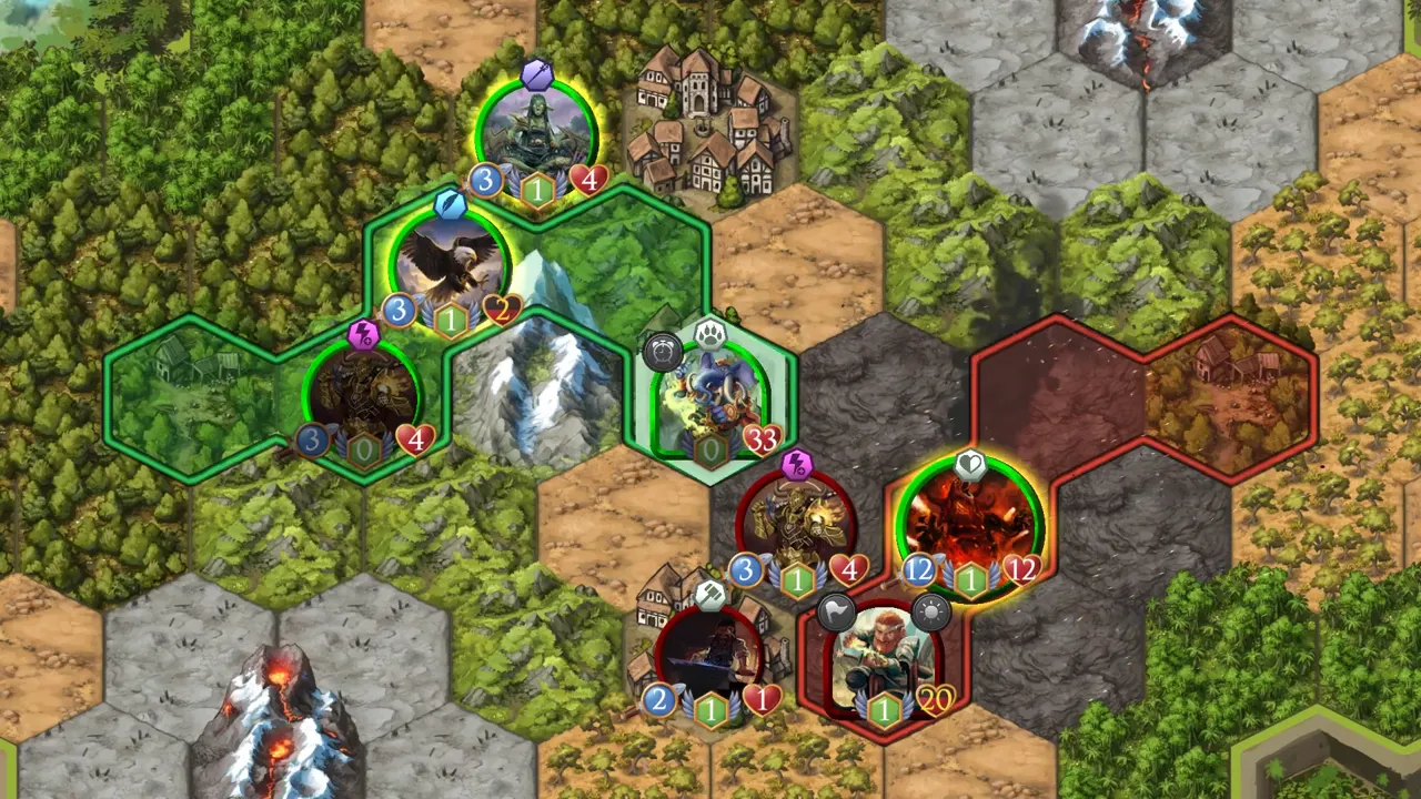 Elber walks onto a village and claims it.
